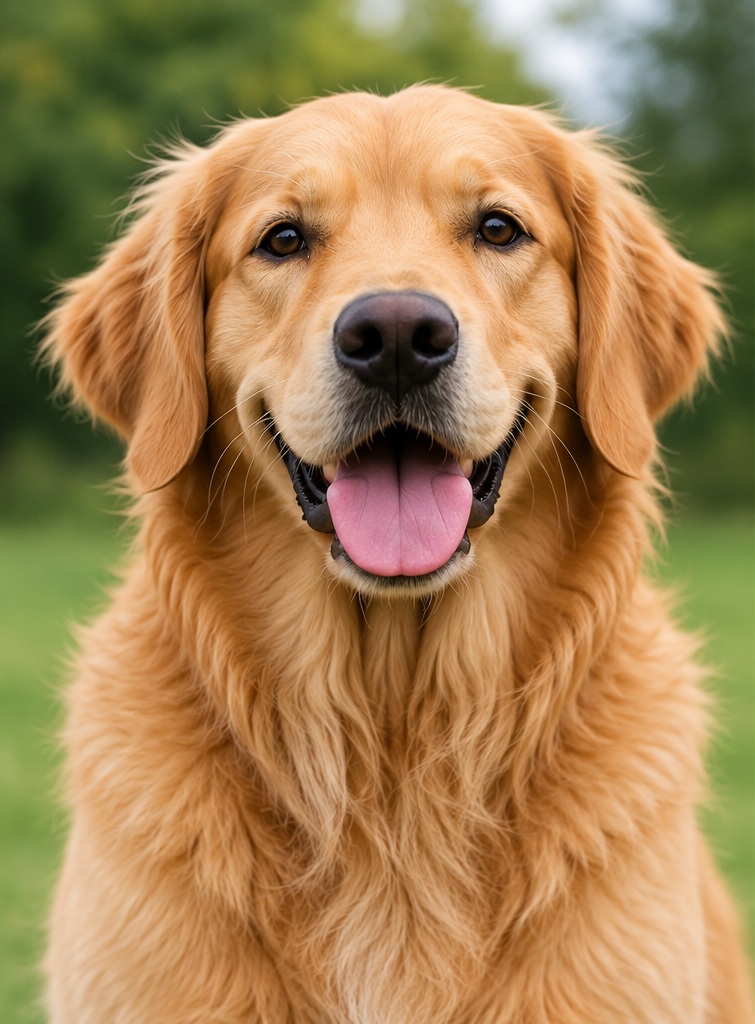 Buddy, the fictional Privacy Pet Tag demo dog