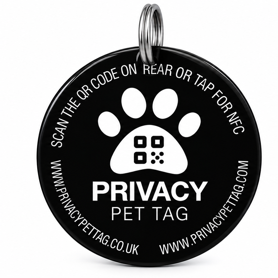 Front of the Privacy Pet Tag